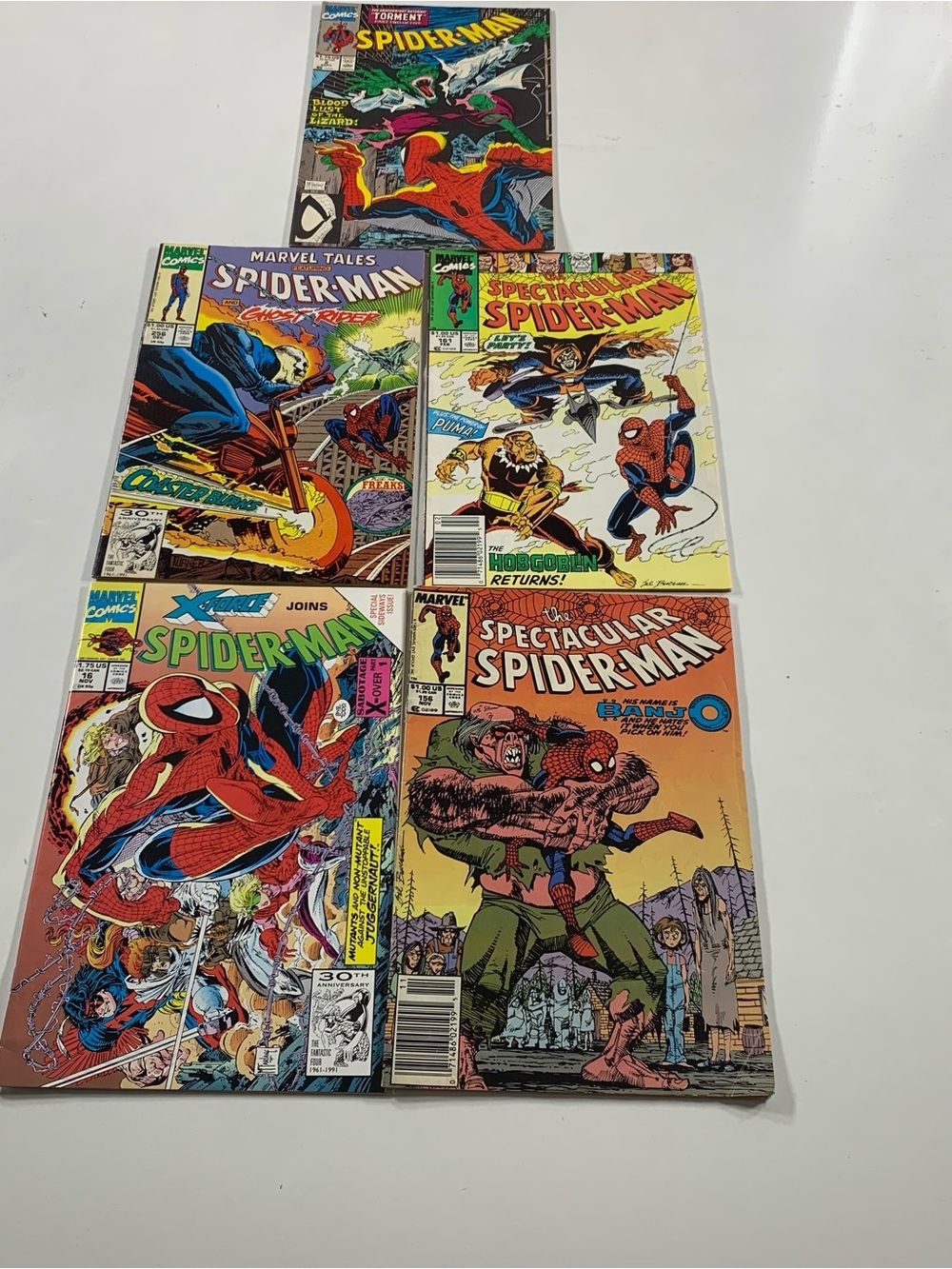 Marvel Spider-Man #2 Lizard (McFarlane) w/ Spider-Man #256 & Ghost Rider lot 5